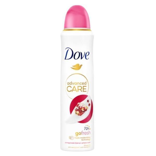 Dove Дезодорант спрей - Dove Advanced Care Go Fresh Pomegranate &amp; Lemon Verbena, 150 мл