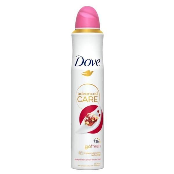 Dove Дезодорант спрей - Dove Advanced Care Go Fresh Pomegranate &amp; Lemon Verbena, 200 мл