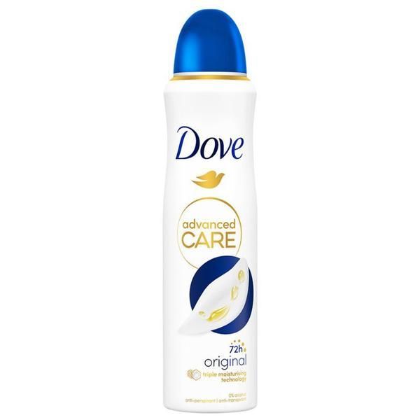 Dove Дезодорант спрей - Dove Advanced Care Original Anti-Perspirant, 150 мл