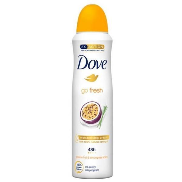 Dove Дезодорант спрей - Dove Go Fresh Passion Fruit &amp; Lemongrass, 150 мл