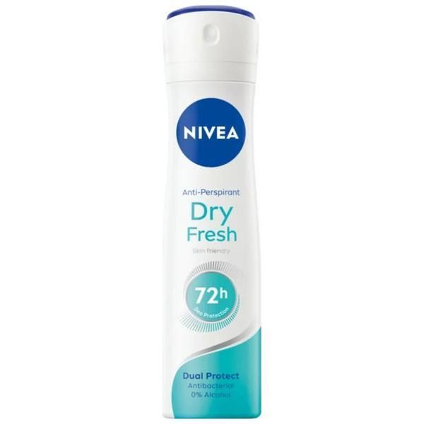 Nivea Дезодорант спрей против изпотяване Dry Fresh, Nivea, 150 мл