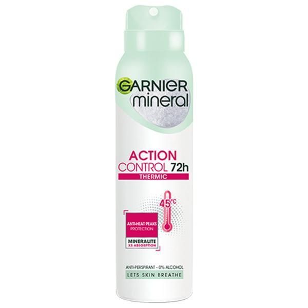 Garnier Дезодорант спрей против изпотяване - Garnier Mineral Action Control Thermic 72h, 150 мл