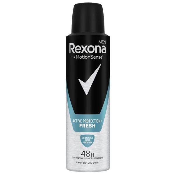 Rexona Дезодорант спрей против изпотяване за мъже - Rexona Men MotionSense Active Protection + Fresh 48h, 150 мл