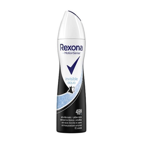 Rexona Дезодорант спрей против изпотяване за жени - Rexona MotionSense Invisble Aqua 48h, 150 мл