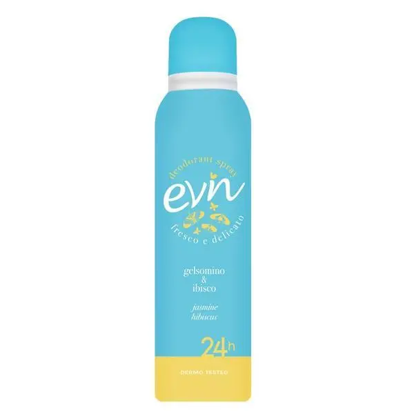 Evin Дезодорант спрей с жасмин и хибискус - Evin Young Jasmine &amp; Hibiscus Deodorant Spray 24h, 150 м