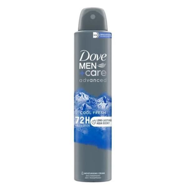 Dove Дезодорант спрей за мъже - Dove Men +Care Advanced 72h Protection Cool Fresh, 200 мл