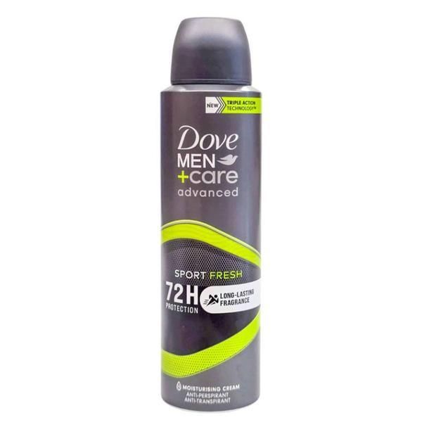 Dove Дезодорант спрей за мъже - Dove Men +Care Advanced 72h Protection Sport Fresh, 150 мл