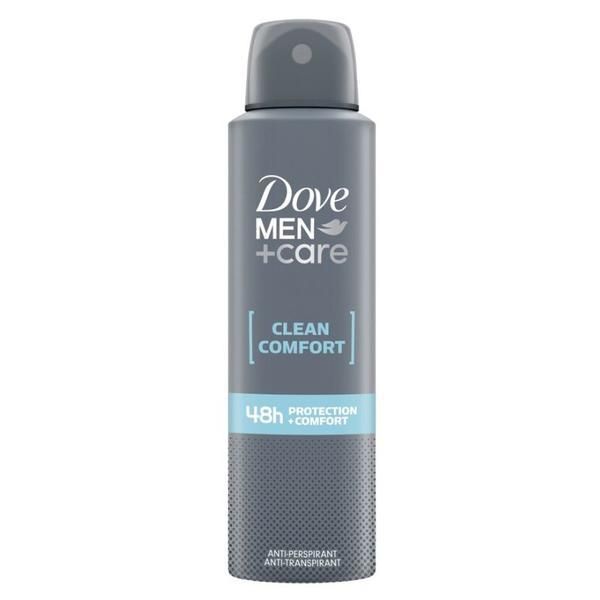 Dove Дезодорант спрей за мъже - Dove Men +Care Clean Comfort 48h Protection+Comfort, 200 мл