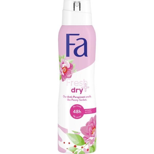 Fa Дезодорант спрей за жени Fresh &amp; Dry Peony 48h Fa, 150 мл