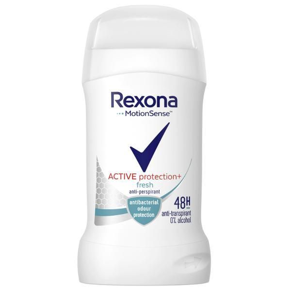 Rexona Дезодорант стик против изпотяване за жени - Rexona MotionSense Active Protection + Fresh 48h, 40 мл