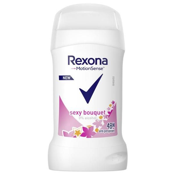 Rexona Дезодорант стик против изпотяване за жени - Rexona MotionSense Active Sexy Bouquet 48h, 40 мл
