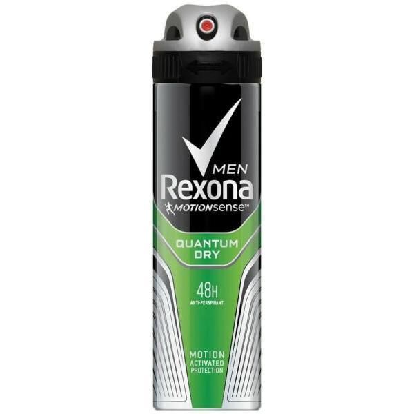 Rexona Дезодорант за мъже Quantum Antiperspirant Spray - Rexona Men MotionSense Quantum Dry 48h, 150 мл