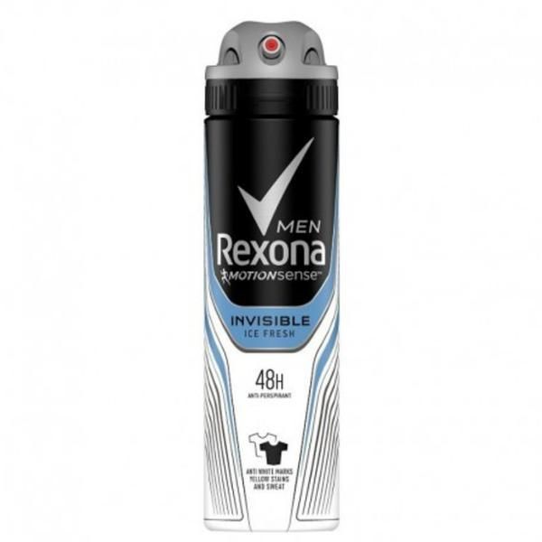 Rexona Дезодорант за мъже - Rexona Men MotionSense Invisible Ice Fresh 48h, 150 мл