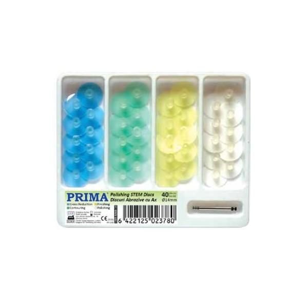 Prima Дискове за финиране и полиране Prima, 14мм, зелени - очертаване, 40 броя