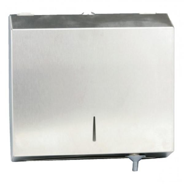 Prima Диспенсър от неръждаема стомана за сгъната хартия C и M - Prima C and M Fold Towel Dispenser Stainless Steel Mirror Shine