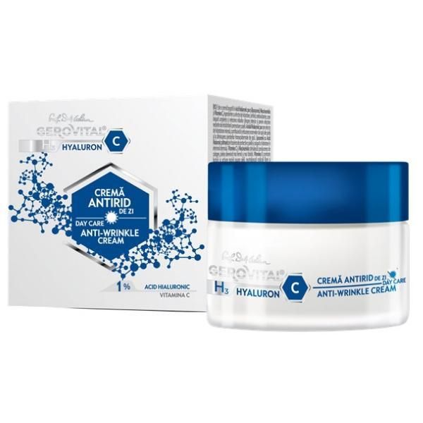 Gerovital Дневен крем против бръчки - Gerovital H3 Hyaluron C Day Care Anti-Wrinkle Cream, 50мл