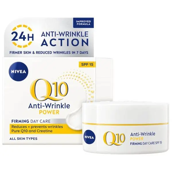 Nivea Дневен крем против бръчки със SPF15 Q10 Power  Nivea Anti-Wrinkle Firming Day Care, 50 мл