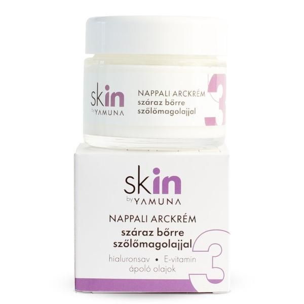 Yamuna Дневен крем с гроздови семки за суха кожа - Skin от Yamuna Nappali Arckrem, 50 мл