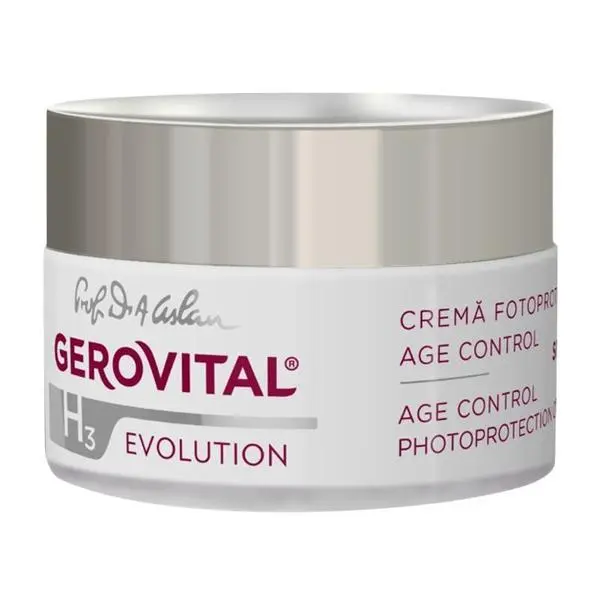 Gerovital Дневен крем за фотозащита - Gerovital H3 Evolution Age Control SPF 50, 50 мл