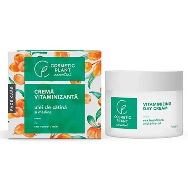 Cosmetic Plant Дневен витаминизиращ крем със зехтин и масло от облепиха Cosmetic Plant, 50мл