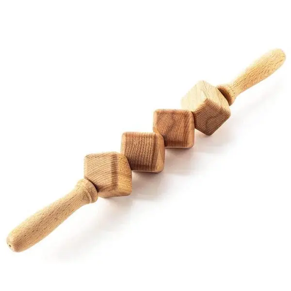 Tuuli Дървен масажен валяк за целулит, натурален - Tuuli, 1 бр