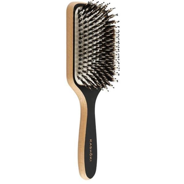Kashoki Дървена четка за коса - Kashoki Wooden Paddle Brush Touch of Nature, 1 бр