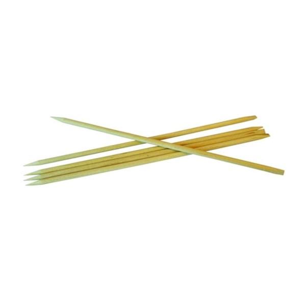 Beautyfor Дървени клечки за кожички с прав край - Beautyfor Wooden Cuticle Pusher Straight, 120мм, 5 броя