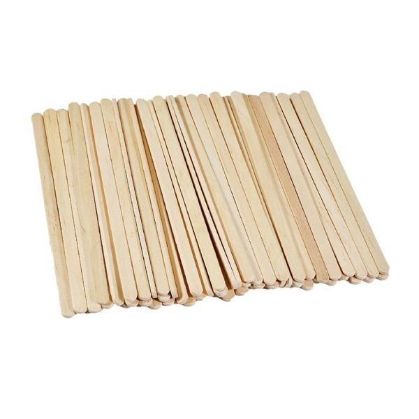 Beautyfor Дървени шпатули за еднократна употреба - Beautyfor Wooden Spatulas,100 бр