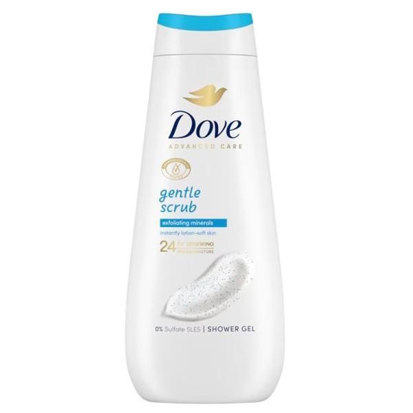 Dove Душ гел - Dove Advanced Care Gentle Scrub Shower Gel, 400 мл