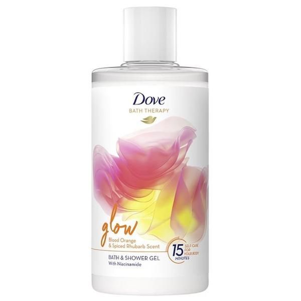 Dove Душ гел Dove Bath Therapy Glow Blood Orange&amp;Spiced Rhubarb Scent Bath&amp;Shower Gel, 400 мл
