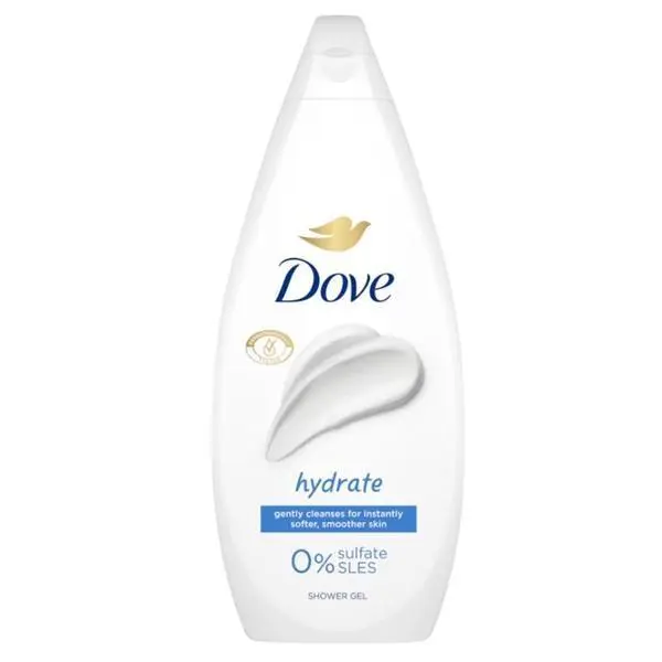 Dove Душ гел - Dove Essential Care Hydrate Shower Gel, 720 мл
