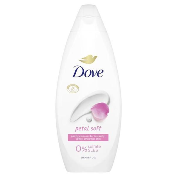 Dove Душ гел - Dove Essential Care Petal Soft Shower Gel, 250 мл