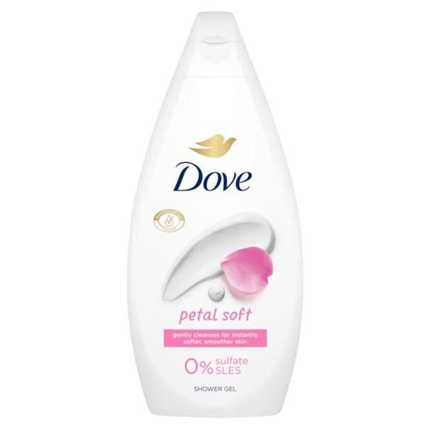 Dove Душ гел - Dove Essential Care Petal Soft Shower Gel, 450 мл