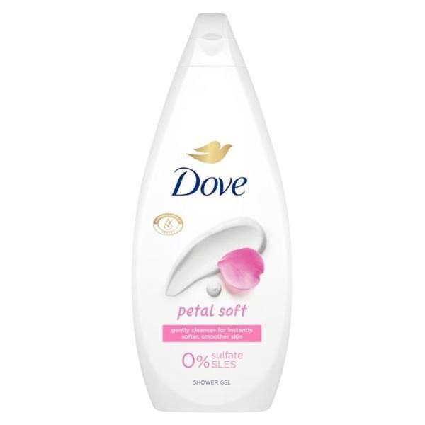 Dove Душ гел - Dove Essential Care Petal Soft Shower Gel, 720 мл