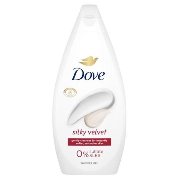 Dove Душ гел - Dove Essential Care Silky Velvet Shower Gel, 450 мл