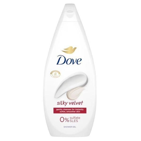 Dove Душ гел - Dove Essential Care Silky Velvet Shower Gel, 720 мл