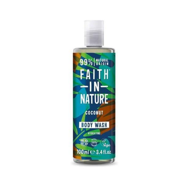 Faith in Nature Душ гел Faith in Nature Coconut Body Wash Hydrating Natural Shower Gel, 100 мл