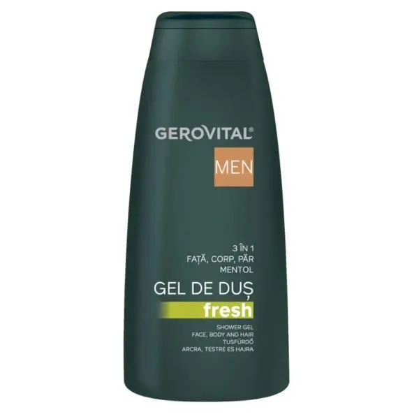 Gerovital Душ гел Fresh 3 в 1 Gerovital Men, 400 мл