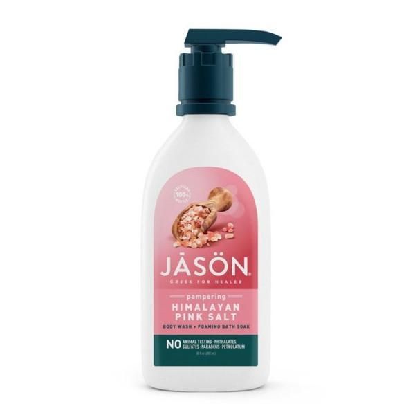 Jason Душ гел и пяна за вана с розова хималайска сол - Jason Pampering Himalayan Pink Salt, 887 мл