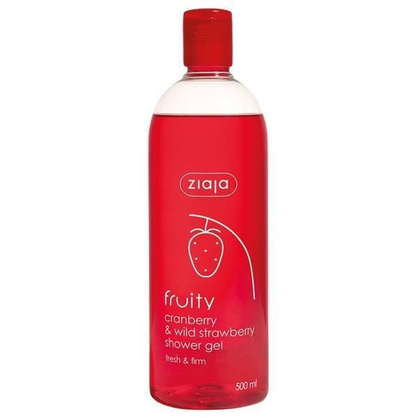 Ziaja Душ гел от червена боровинка и дива ягода - Ziaja Fruity Cranberry &amp; Wild Strawberry Shower Gel, 500 мл