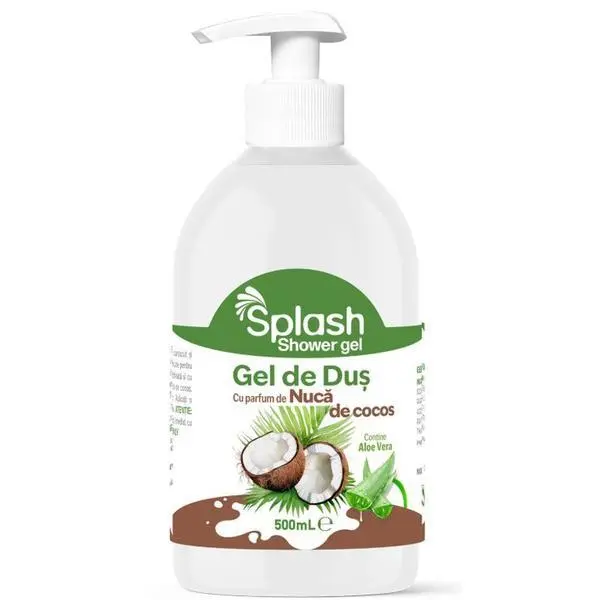 Splash Душ гел с аромат на кокос - Splash Shower Gel, 500 мл