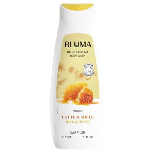 Bluma Душ гел с аромат на мляко и мед - Bluma Body Wash Milk and Honey, 750 мл