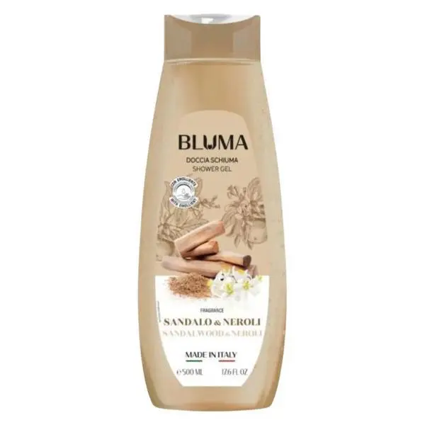 Bluma Душ гел с аромат на нероли и сандалово дърво - Bluma Shower Gel Sandal Wood &amp; Neroli, 500 мл