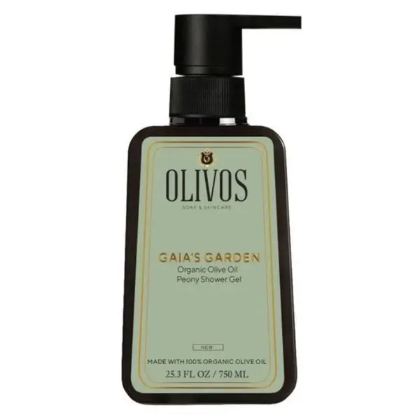 Olivos Душ гел с аромат на зехтин и божур - Olivos Gaia's Garden Shower Gel, 750 мл