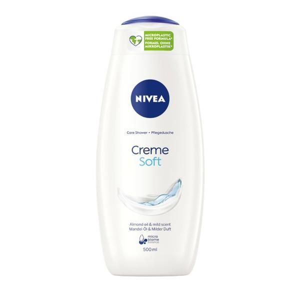 Nivea Душ гел с бадемово масло - Nivea Creme Soft, 500 мл