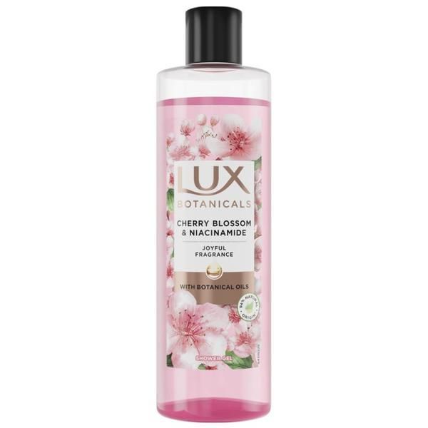 Lux Botanicals Душ гел с черешови цветове - Lux Botanicals Cherry Blossom &amp; Niacinamide with Botanical Oils Shower Gel, 480 мл