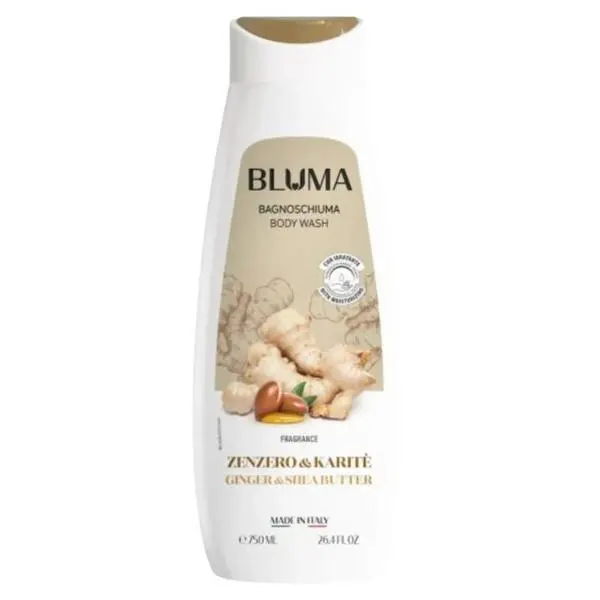 Bluma Душ гел с джинджифил и масло от ший Bluma, 750 мл