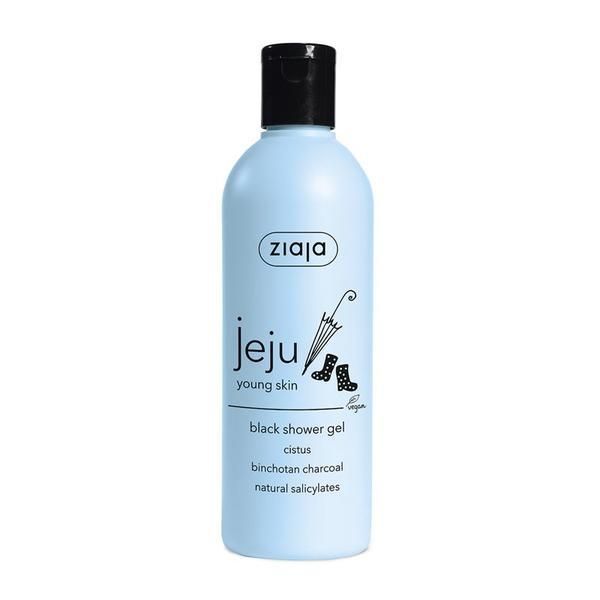 Ziaja Душ гел с въглен - Ziaja Jeju Blue Young Skin Black, 300 мл