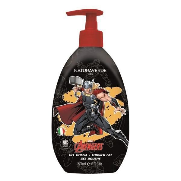 Naturaverde Душ гел за деца с невен и лайка - Naturaverde Kids Avengers Hulk Shower Gel, 500 мл