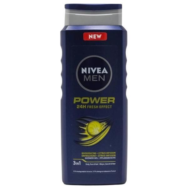 Nivea Душ гел за мъже - Nivea Men Power Fresh Shower Gel, 500 мл